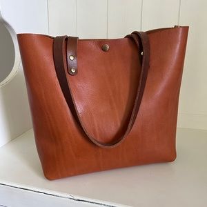 Lamb Leather Goods Premium Saddle Tote
